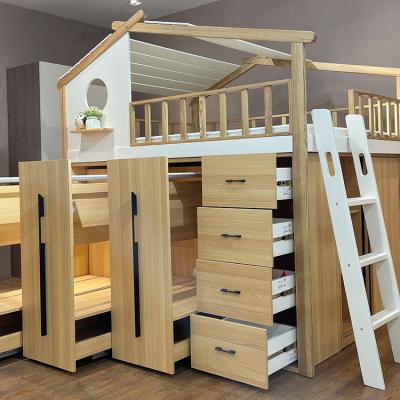 China Bed.kids bed.kids bunk furniture. Storage. Hot Selling Nordic Tomy niki Style Inveronmentally Children Kids Wooden Bunk Bed for sale