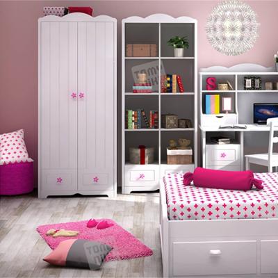 China Two-door wardrobe simple two-drawing small wardrobe of the bedroom (the other) adjustable modern minimalist home children baby for sale