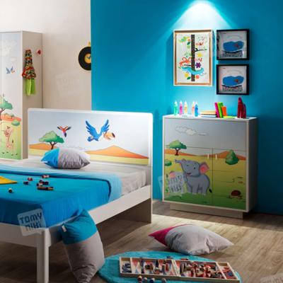 China Hot Selling Adjustable Cute Design Animal Pattern Children's Furniture (Other) Bedroom Locker Children's Side Cabinet for sale