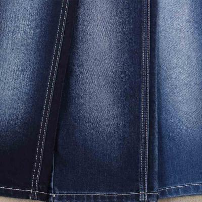 China Hot sale poly denim fabric indigo blue jeans denim fabric cotton for jeans fabric wholesale factory for sale