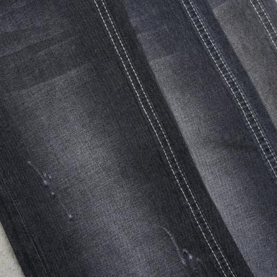 China Stretch Soft Touch 7 Ounce Sulfur Black Jeans Fabric For Shirts for sale