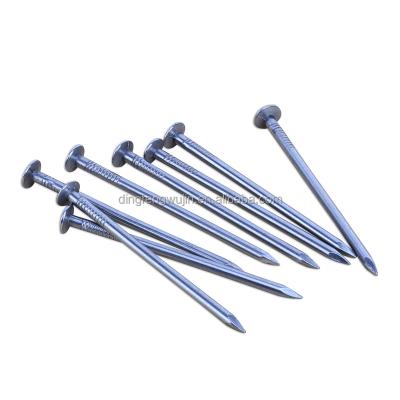 China ISO Standard Q235 2.5*35mm Ring Shank Flat Head Common Flat Nails For Wood Products for sale