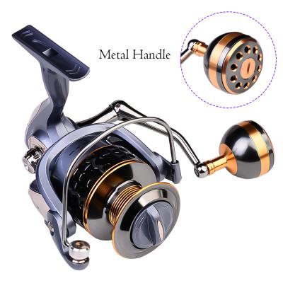 China Straight Spinning Spinning Fishing Reel With Line Fish Wheel for sale