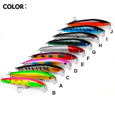 China Wholesale 12cm Minnow 12g Brass Fishing Lure Brass Lure With S Hook And S Hooks for sale