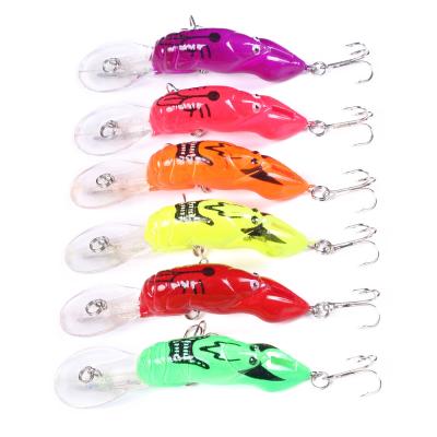 China Brand New Artificial Plastic Cricket Grasshopper Minnow Bait Lure ABS Hard Fishing Lure Insert ABS Hard Plastic Low Price for sale