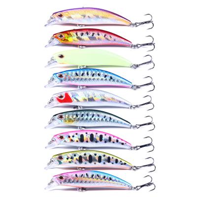 China Hot New Style ABS Promotion Plastic Minnow Hard Artificial Bait Saltwater PESCA Sinking Sinking Fishing Tackle for sale