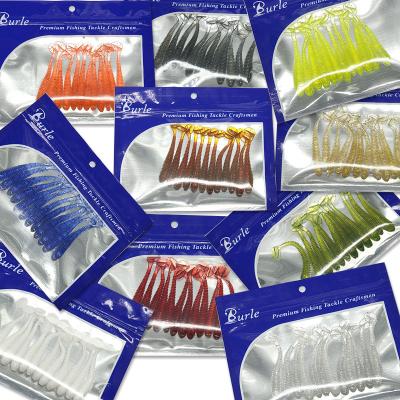 China Bait Fish 2022 New Design Soft Bait Screw Soft Lure Artificial T Tail PVC Bait Many Color In Stock for sale