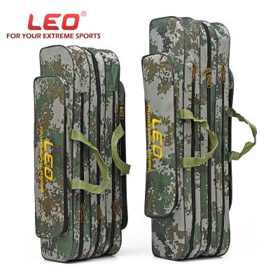 China Fish 27437 Plain Weave Lion Camouflage Steel Wire Fishing Tackle Bag / 90cm Enlarged Rod 80 Layers kitGoby for sale