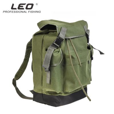 China Fish 28052 plain weave LION double shoulder bookcase/le'ou fishing backpack army green European style 70L outdoor large capacity gear bagGoby for sale