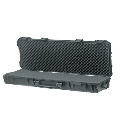 China Black Hard ABS Storage Tool Case Foam Plastic Waterproof Tool Case Dustproof Shockproof Waterproof IP67 With Handle for sale