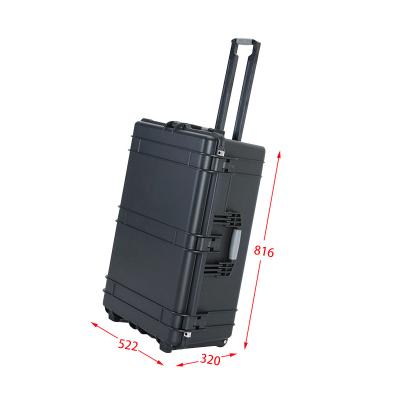 China High quality waterproof shockproof large size transport outdoor plastic box dustproof shockproof waterproof with wheels for sale