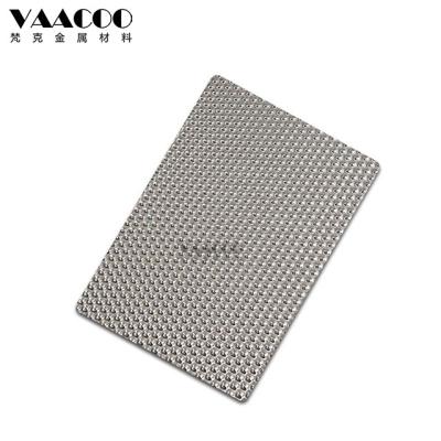 China Foshan Factory 201 Building 304 316 Hairline Small Dots Stainless Steel Embossed Sheet for sale