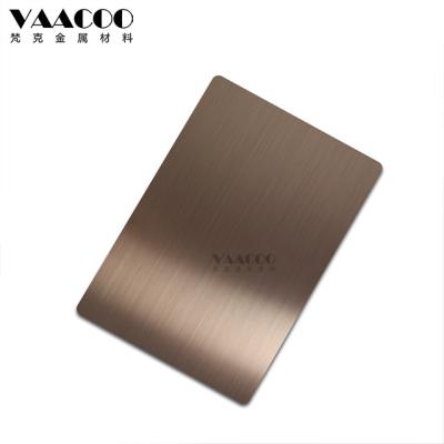 China 304 316 Stainless Steel Hairline Brush Tea Build Foshan Factory 201 Gold Matt Finish for sale