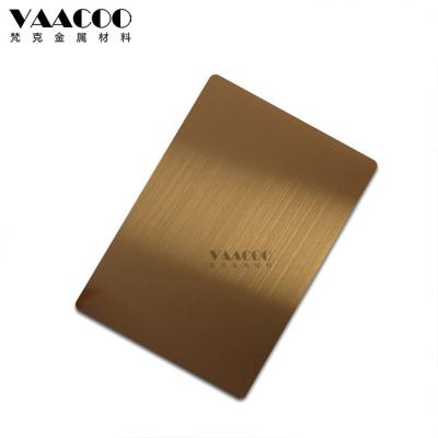 China Construction Foshan Factory 201 Stainless Steel 304 316 Hairline Brush Rose Gold Sheet Shiny Finish for sale