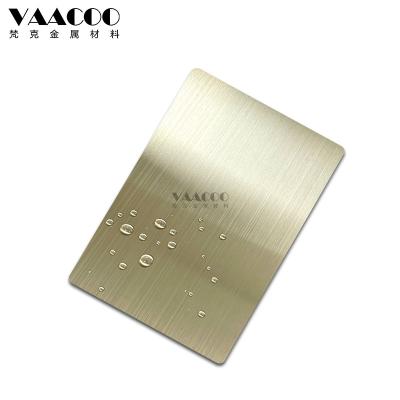 China Construction Foshan Factory 201 304 316 Stainless Steel Hairline Brush Bronze Sheet for sale