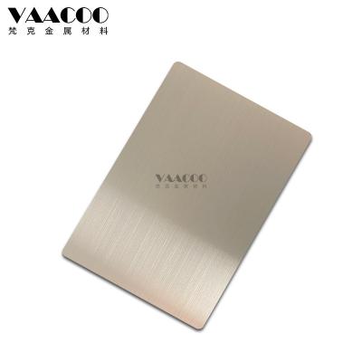 China Construction Foshan Factory 201 304 316 Stainless Steel Hairline Brush Copper Sheet for sale