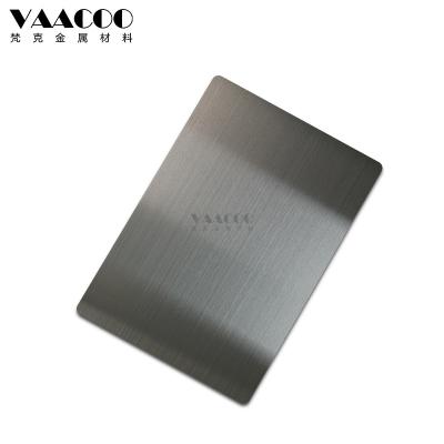 China Construction Foshan Factory 201 304 316 Stainless Steel Hairline Brush Black Sheet for sale