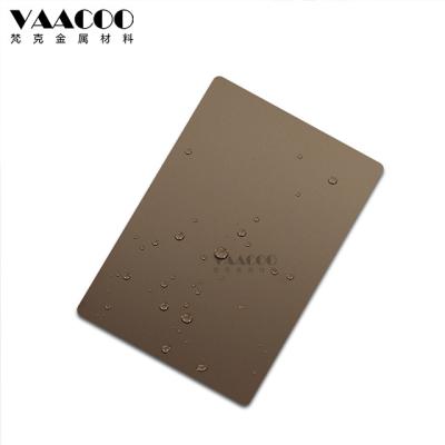 China Construction Foshan Factory 201 304 316 Stainless Steel Sandblasted Copper Shining Sheet for sale