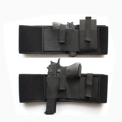 China Adjustable Waist Band Holster Neoprene Gun Holster Hunting Concealed Carry Tactical for 19 Beretta Pistol Revolver for sale