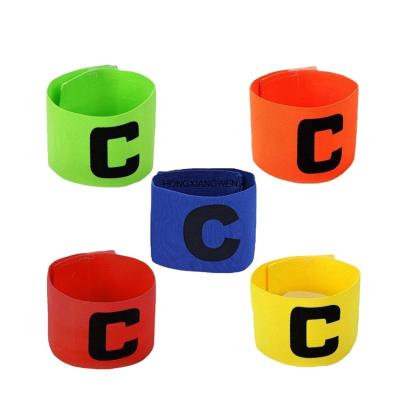 China Sustainable Personalized Soccer Captain Elastic Knit Armbands for sale