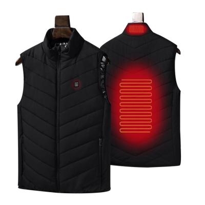 China USB Battery Heating Shirt Smart Temperature Control Men Waterproof Coats Waterproof Insulated Heated Jacket for sale