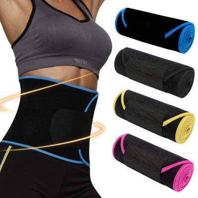 China Custom Logo Neoprene Sauna Wrap Band Adult Custom Slimming Belt Waist Trimmer Trainer Support For Men Sweat Women for sale