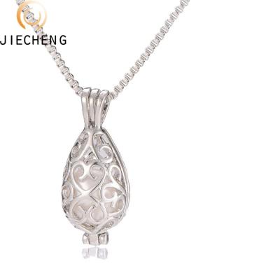 China CLASSIC Hot Selling Silver Plated Pearl Jewelry Accessories Wish Girls Pearl Cage Pendant Setting for sale