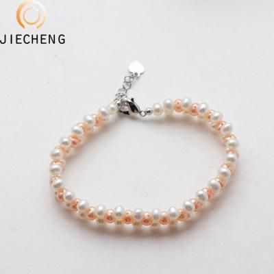 China Hot Selling Natural Freshwater Pearl Trendy Women's Mixed Color Pearl Fashion Jewelry Bangle Charm Bracelets for sale