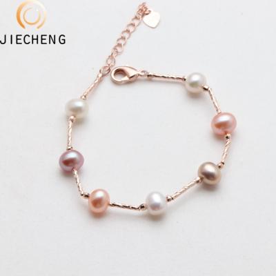 China Wholesale fashionable freshwater2018 pearlbracelet jewelry bracelet real cultured natural pearls pearl for sale