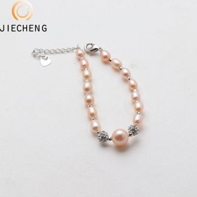 China Factory direct sale trendy cultured freshwater pearl bracelet jewelry women beaded charms for bracelet making for sale