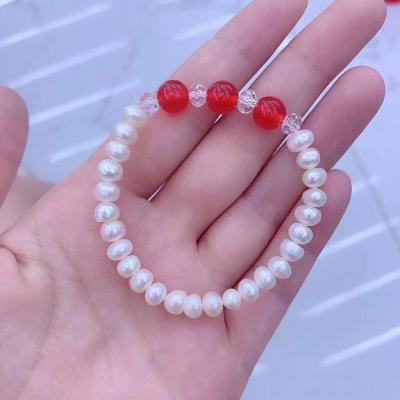 China Charm Bracelet Fashion Jewelry Fashion Elastic Rope Agate Agate Bead Bracelet For Women for sale