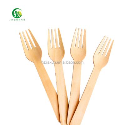 China Disposable Eco Friendly Stocked Biodegradable Biodegradable environmental protection disposable wooden fruit fork for sale