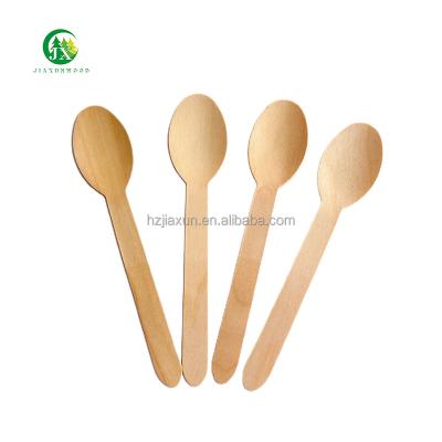 China Disposable Eco Friendly Stocked Biodegradable Environmental protection biodegradable disposable wooden spoon hotel universal for sale