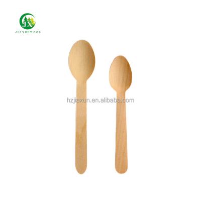 China Disposable Eco Friendly Stocked Biodegradable Eco-Friendly 100% Natural Birch Disposable Wooden Cutlery Spoon Fork And spoon mini wooden spoon for sale