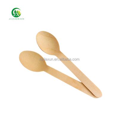 China Disposable Eco Friendly Stocked Biodegradable High quality environmental protection birch tableware wooden spoon disposable for sale