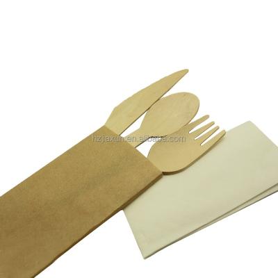 China Disposable Eco Friendly Stocked Biodegradable hot selling wooden disposable cutlery for sale for sale