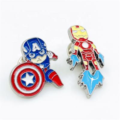 China Custom Classic Iron Man Superhero Product America Marvel Capital Pin for sale