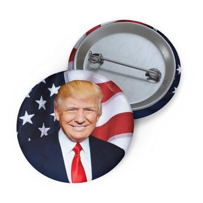 China Wholesale Custom USA Metal Trump Enamel Pin Buttons For Election Badge Trump Lapel Pin 2020 for sale