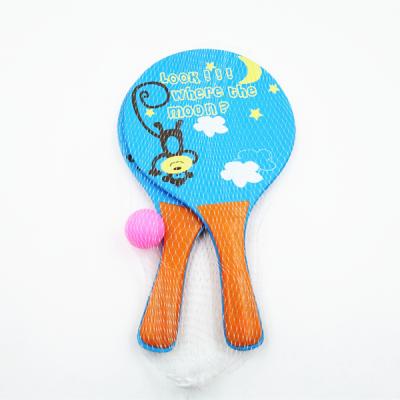 China Beach sports game. Wholesale Cheap Outdoor Sports Beach Tennis Racket, Custom Printed Beach Wooden Paddle for sale