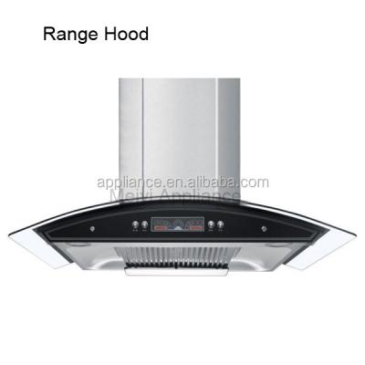 China 201 SS+tempered kitchen fireplace partition glass fireplace (range hood) for sale