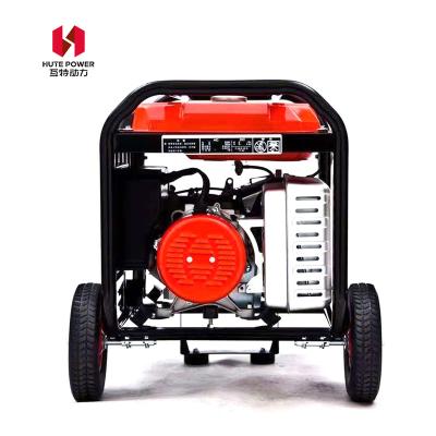 China Best Quality Warranty Small Three Phase 380V Gasoline Spare Part Silent Gasoline Generator HT6500CXD for sale