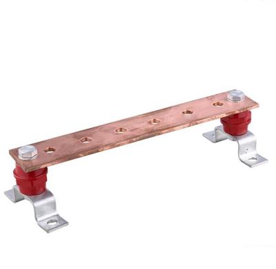 China Electrical System Copper Ground Busbar,  copper busbar, electric busbar system for sale