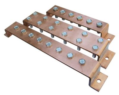 China Copper Ground Busbar Terminal,  copper busbar, electric busbar system for sale