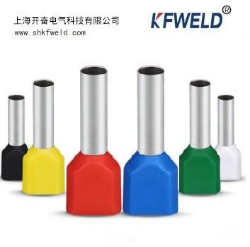 China TE Twin Tube Type Insulated Ferrule Terminal, Wire Crimp Tube Sleeve TE Twin Tube Type  Insulated Cord End Terminals for sale