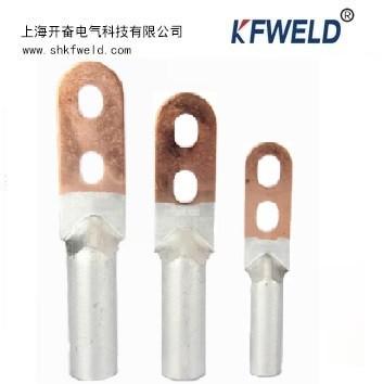 China DTL 2 holes Bimetallic Copper Aluminum Cable Lug, DTL aluminium copper tubular terminals bimetallic cable lug en venta