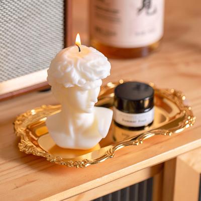 China Eco-friendly Innovative New Product David Sculpture Aromatherapy Scented Candle Soy Wax Creativity Gift Ornaments Private Label for sale