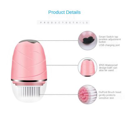 China DEEP CLEANING Amazon Multifunctional 3 in 1 Rechargeable Facial Cleansing Instrument Rotating Brush Electric Facial Cleansing OEM for sale