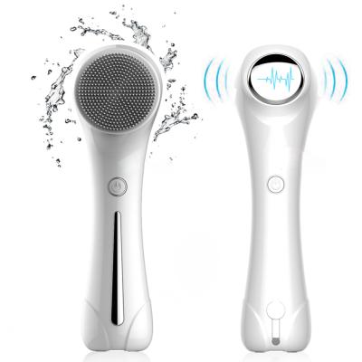 China New Application Silicone Electric Facial Rotating Makeup Brush DEEP CLEANSING Cleansing Face Sweep Clean For Face 3 Brush Heads for sale