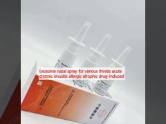 Exosome nasal spray for various rhinitis acute chronic sinusitis allergic atrophic drug-induced