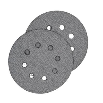 China High Quality P120 8hole Car Hardware Abrasive Tool Velcro Buffing Polishing Disc for sale